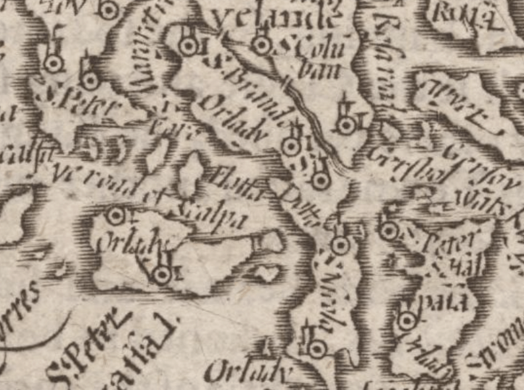 Map of Dotto, Orkney