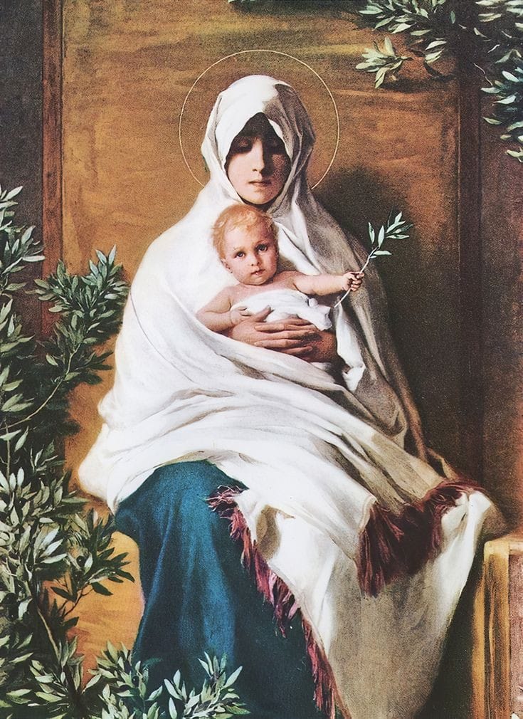 Madonna of the Olive Branch
Nicolò Barabino (1831-1891)